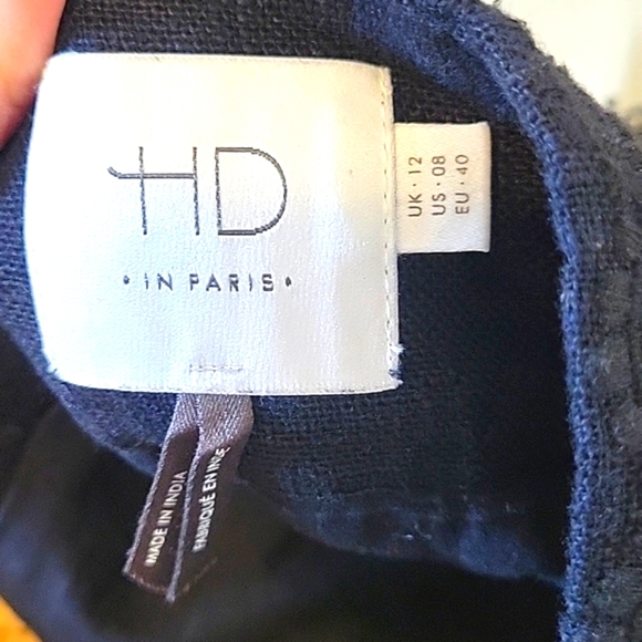 Anthropologie HD In Paris black eyelet skirt size 12 - Picture 4 of 5